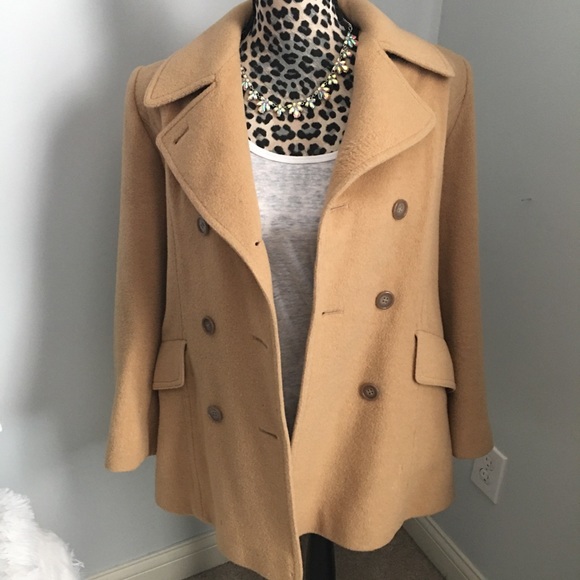 calvin klein camel hair coat
